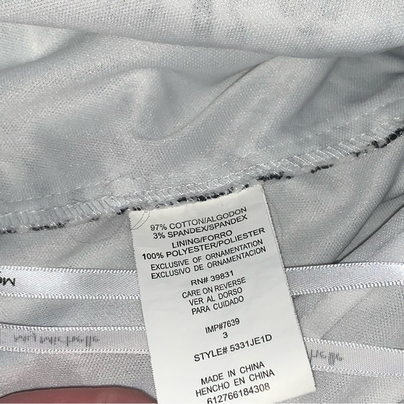 Women’s 3 Vintage MY MICHELLE White Black Floral Spaghetti Strap Sundress EXC - Picture 14 of 16